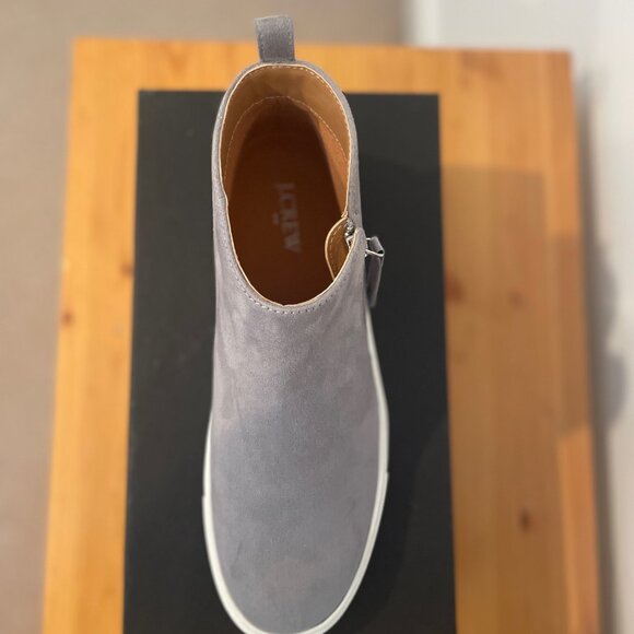 NWT J Crew Faux Suede High Top Sneakers in Dusty Cobblestone size 9 - Picture 6 of 6